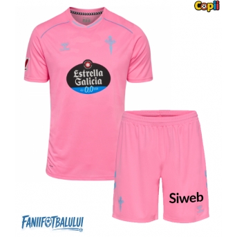 Celta Vigo Echipament de Fotbal Replică 2025-26 Copii Treilea (+ Șorturi)